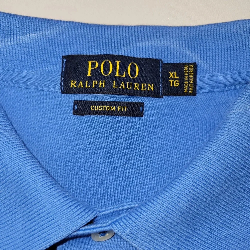 Polo Ralph Lauren- Polo T- Shirt Blue Size X-Large Custom Fit Men's